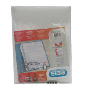 BUSTA IN PVC C/DORSO PERF.UNIV.23,5X31 CONF.10 PZ 54104