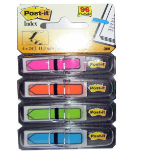 POST IT SEGNAPAGINA INDEX 684 "FRECCIA" 4COL. ASS. 47622