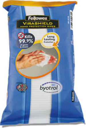 SALVIETTE PER MANI CON BYOTROL DA 40