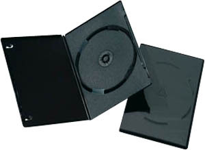 CUSTODIA DVD SLIM 19X13,5X05 NERO CF. 10PZ 65267