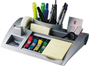 SET SCRIVANIA C50 SILVER+POST-IT 654+MAGIC 810+INDEX 683