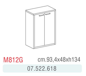 MOBILE MEDIO CON ANTE NOCE M812G 93,4X48X134H