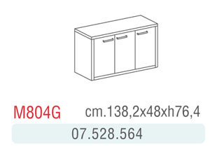 MOBILE BASSO 3 ANTE NOCE M804G 138,2X48X76,4H