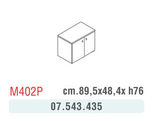 MOBILE BASSO NOCE C/ANTE M402P 89,5x48,4X76H