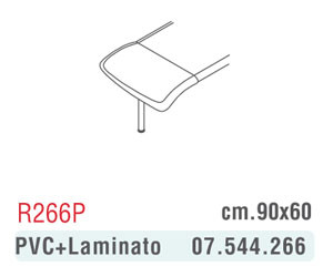 ALLUNGO PENISOLA SX O DX 90X60XH72 TOP ACERO PVC