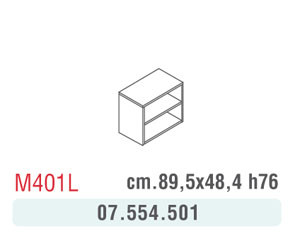 MOBILE BASSO A GIORNO CENERE M401L 89,5X48,4X76H