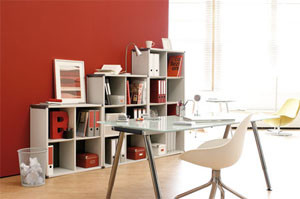 LIBRERIA MODULARE 8 SCOMP. 79X33X141,8 GRIGIO