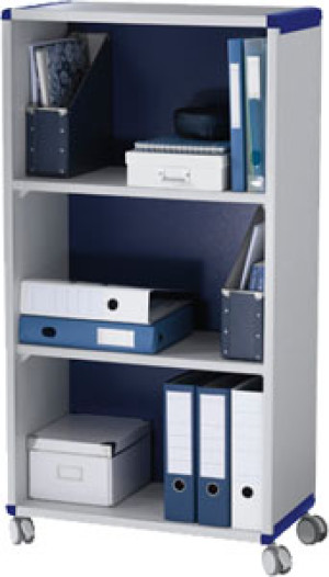 CARRELLO MOBILE 4 RUOTE 65X33X124,6 GRIGIO