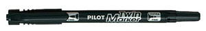 PENNARELLO TWIN MARKER BEGREEN DOPPIA PUNTA X CD NERO 85826
