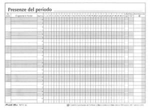 BLOCCO PRESENZE MENSILI