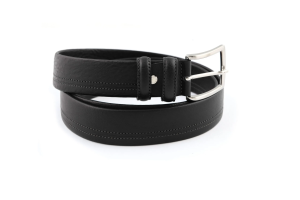224145U900 CINTURA CUOIO LISCIO NERO