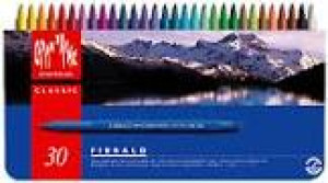 185330 PENNARELLI FIBRALO IN SCATOLA DI METALLO DA 30 COLORI