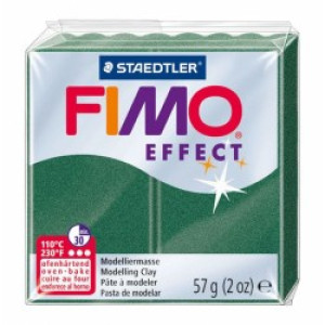 8020-502 FIMO SOFT 56GR VERDE METALLICO CON GLITTER