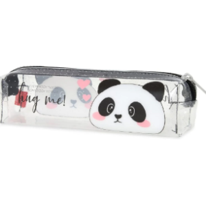PC0023 TRANSPARENT PENCIL CASE - PENCIL CASE - PANDA