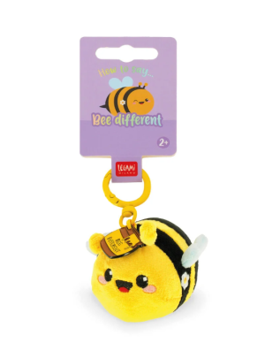 SPK0009 PLUSH KEY RING - SUPER SOFT! - TINY - BEE