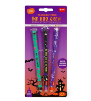 EPSETKIT13 SET OF 3 ERASABLE GEL PENSPEN ZOMBI +SKELETON +KITTY