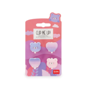 HCL0002 CLIP ME UP! - SET OF 4 MINI HAIR CLIPS - UNICORNO