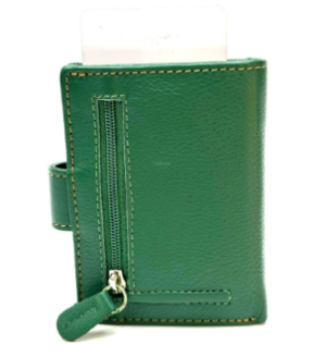 175677F503 P/CARTE-DOCUM ZIPPED PELLE/TDM VERDE